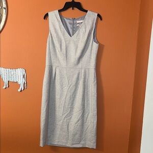 New Banana Republic Gray with sparkle  V-Neck  Dress size 12